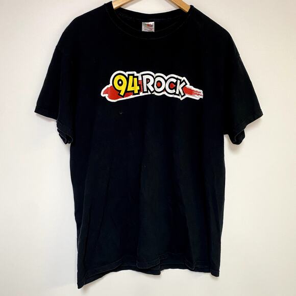 Vintage 94 Rock Shirt 90s Omaha Radio Station T-Shirt Vtg - Picture 1 of 2